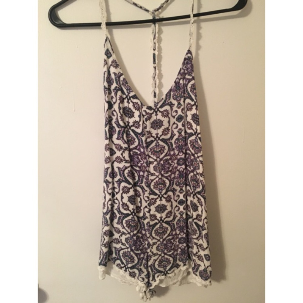 T back purple romper
